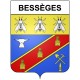 Bessèges 30 ville Stickers blason autocollant adhésif