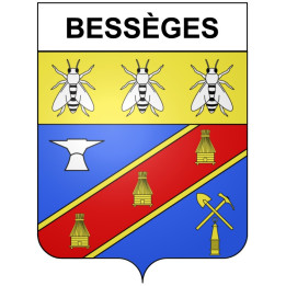 Stickers coat of arms Bazas adhesive sticker