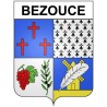 Bezouce 30 ville Stickers blason autocollant adhésif