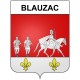 Blauzac 30 ville Stickers blason autocollant adhésif