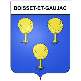 Boisset-et-Gaujac 30 ville Stickers blason autocollant adhésif