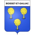 Boisset-et-Gaujac 30 ville Stickers blason autocollant adhésif