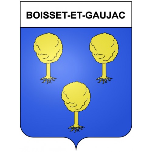 Boisset-et-Gaujac 30 ville Stickers blason autocollant adhésif