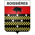 Boissières 30 ville Stickers blason autocollant adhésif