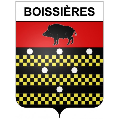 Pegatinas escudo de armas de Bazas adhesivo de la etiqueta engomada