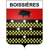 Boissières 30 ville Stickers blason autocollant adhésif