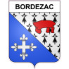 Pegatinas escudo de armas de Bazas adhesivo de la etiqueta engomada