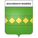 Pegatinas escudo de armas de Bazas adhesivo de la etiqueta engomada