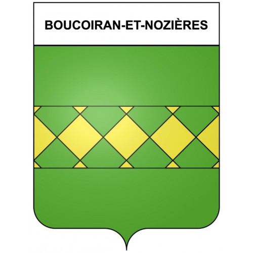 Boucoiran-et-Nozières 30 ville Stickers blason autocollant adhésif
