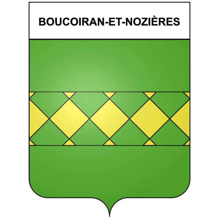 Pegatinas escudo de armas de Bazas adhesivo de la etiqueta engomada