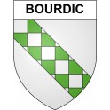 Bourdic 30 ville Stickers blason autocollant adhésif