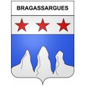Bragassargues 30 ville Stickers blason autocollant adhésif
