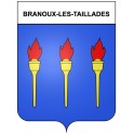 Branoux-les-Taillades 30 ville Stickers blason autocollant adhésif