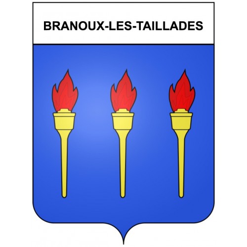 Branoux-les-Taillades 30 ville Stickers blason autocollant adhésif