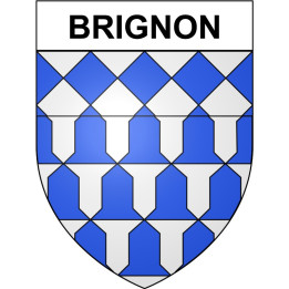 Brignon 30 ville Stickers blason autocollant adhésif