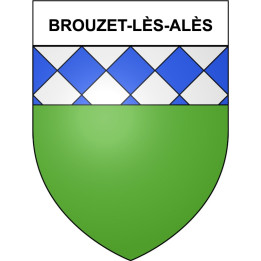 Brouzet-lès-Alès 30 ville Stickers blason autocollant adhésif