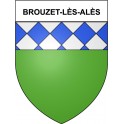 Brouzet-lès-Alès 30 ville Stickers blason autocollant adhésif