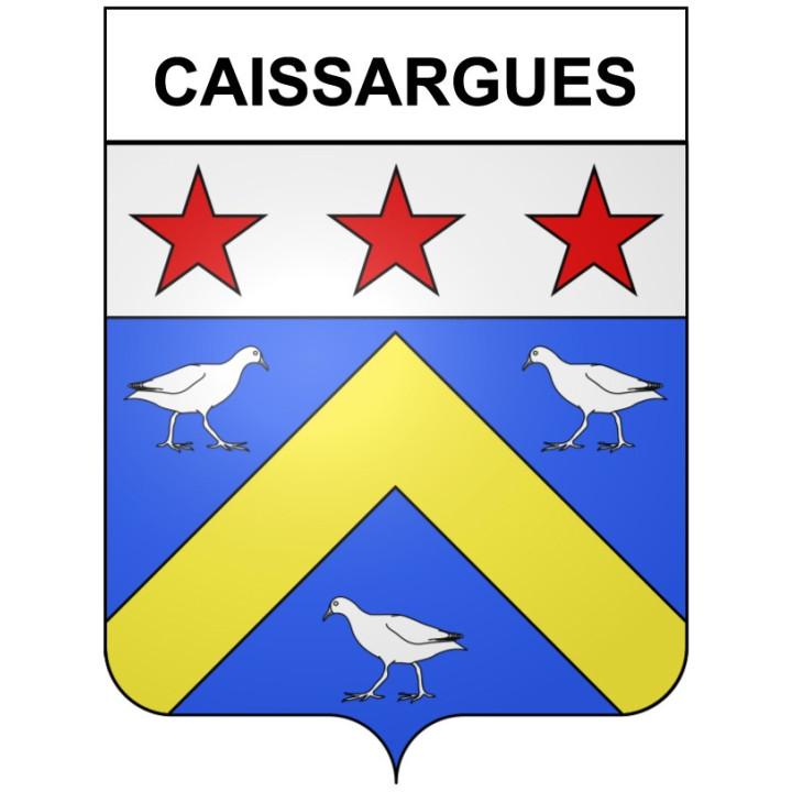 Pegatinas escudo de armas de Bazas adhesivo de la etiqueta engomada