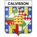 Calvisson 30 ville Stickers blason autocollant adhésif