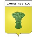 Stickers coat of arms Bazas adhesive sticker