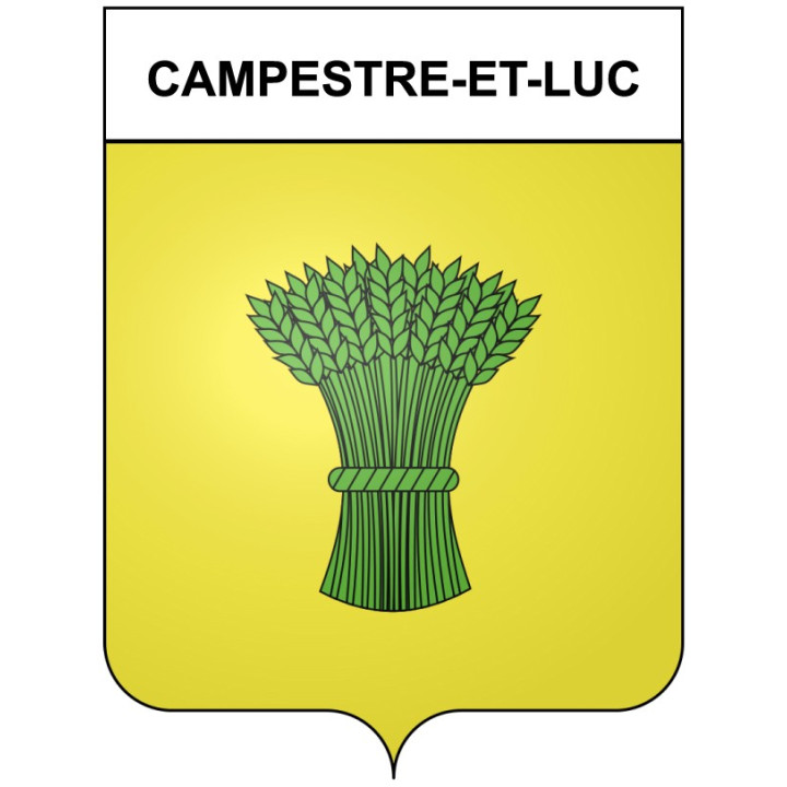 Campestre-et-Luc 30 ville Stickers blason autocollant adhésif