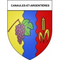 Canaules-et-Argentières 30 ville Stickers blason autocollant adhésif