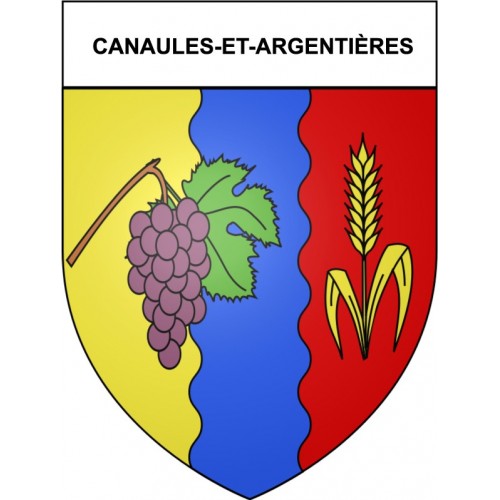 Pegatinas escudo de armas de Bazas adhesivo de la etiqueta engomada