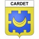 Cardet 30 ville Stickers blason autocollant adhésif