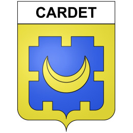 Cardet 30 ville Stickers blason autocollant adhésif