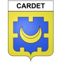 Cardet 30 ville Stickers blason autocollant adhésif