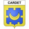Cardet 30 ville Stickers blason autocollant adhésif
