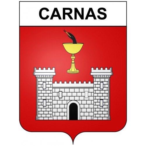 Carnas 30 ville Stickers blason autocollant adhésif