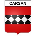 Carsan 30 ville Stickers blason autocollant adhésif