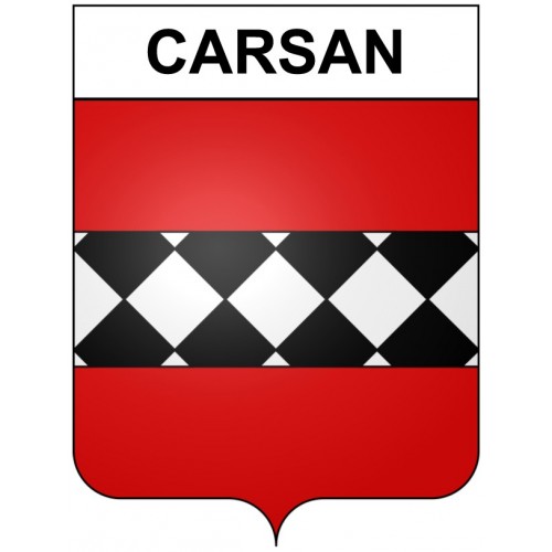 Carsan 30 ville Stickers blason autocollant adhésif