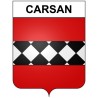 Carsan 30 ville Stickers blason autocollant adhésif