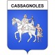 Cassagnoles 30 ville Stickers blason autocollant adhésif
