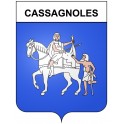 Cassagnoles 30 ville Stickers blason autocollant adhésif