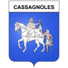 Cassagnoles 30 ville Stickers blason autocollant adhésif