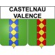 Castelnau-Valence 30 ville Stickers blason autocollant adhésif