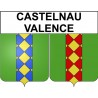 Stickers coat of arms Bazas adhesive sticker