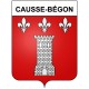 Causse-Bégon 30 ville Stickers blason autocollant adhésif