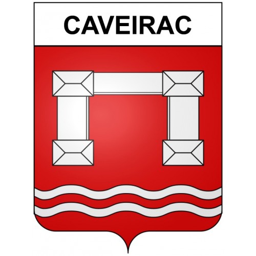 Caveirac 30 ville Stickers blason autocollant adhésif