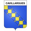 Cavillargues 30 ville Stickers blason autocollant adhésif