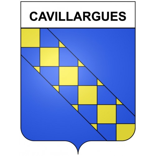 Pegatinas escudo de armas de Bazas adhesivo de la etiqueta engomada