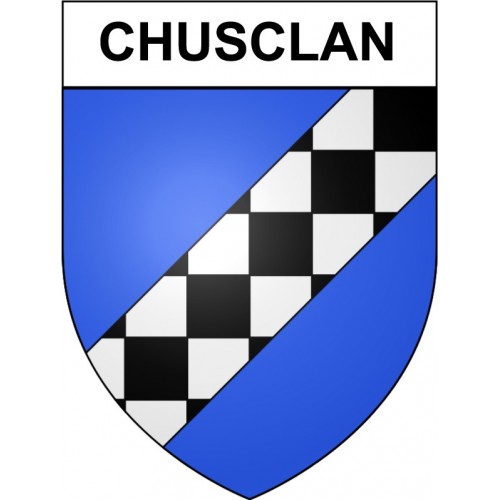 Chusclan 30 ville Stickers blason autocollant adhésif