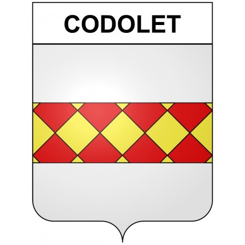 Codolet 30 ville Stickers blason autocollant adhésif