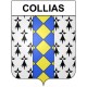Collias 30 ville Stickers blason autocollant adhésif