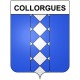 Collorgues 30 ville Stickers blason autocollant adhésif