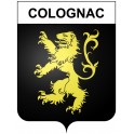 Colognac 30 ville Stickers blason autocollant adhésif