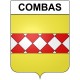 Pegatinas escudo de armas de Bazas adhesivo de la etiqueta engomada